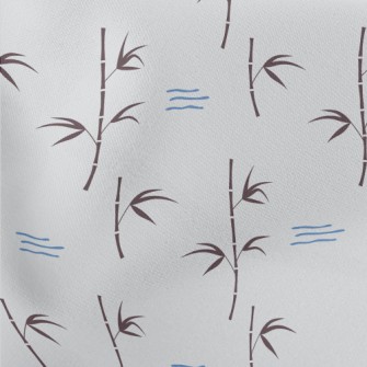 Simple Bamboo And Flowing Wate Stretch Ponte