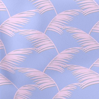 Dreamy Pink Palm Leaves Stretch Ponte