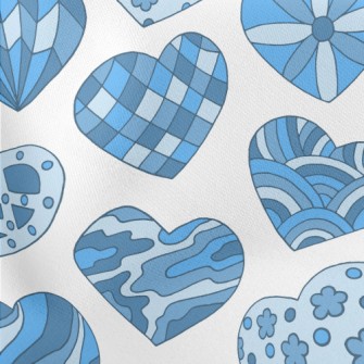 Hand Drawn Pattern Love Stretch Ponte