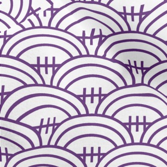 Purple Football Pattern Micro Fleece