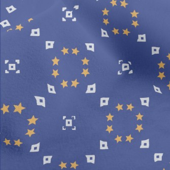 Stars And Geometric Circles Micro Fleece