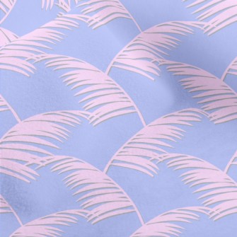 Dreamy Pink Palm Leaves Micro Fleece