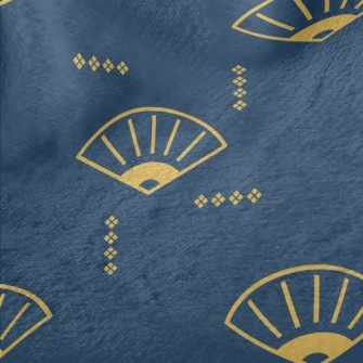 Chinese Cartoon Folding Fan Minky