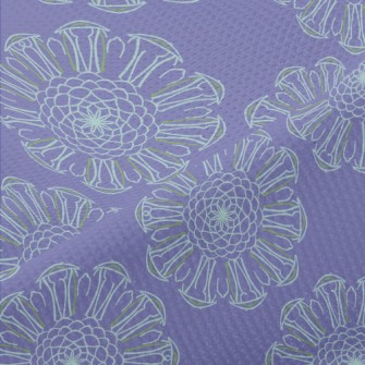 Romantic Purple Kaleidoscope Piqué