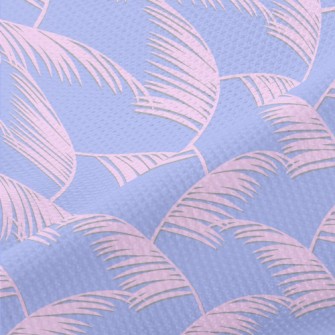 Dreamy Pink Palm Leaves Piqué