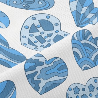 Hand Drawn Pattern Love Piqué
