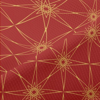 Geometric Line Art Piqué