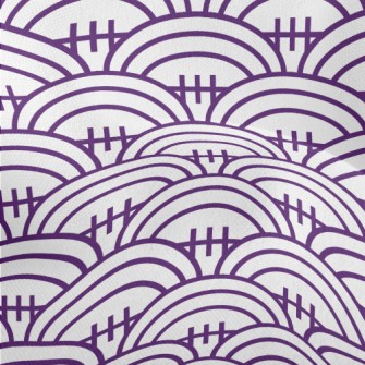 Purple Football Pattern Lightweight Performance Linen