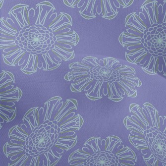 Romantic Purple Kaleidoscope Lightweight Performance Linen