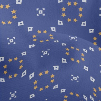 Stars And Geometric Circles Lightweight Performance Linen