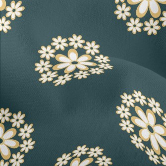 Cute Little Flower Wreath Lightweight Performance Linen