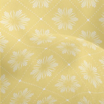 Yellow Summer Rhombus Lightweight Performance Linen