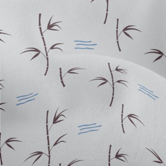 Simple Bamboo And Flowing Wate Lightweight Performance Linen