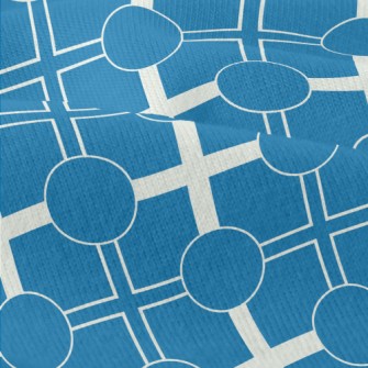 Blue And White Geometric Patte Modern Jersey
