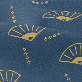 Chinese Cartoon Folding Fan Modern Jersey