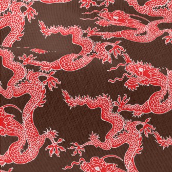 Red Chinese Dragon Modern Jersey