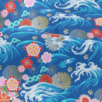 Gorgeous Flowers And Waves Modern Jersey