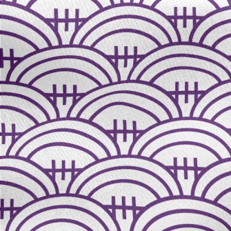 Purple Football Pattern Jersey Backed Fleece