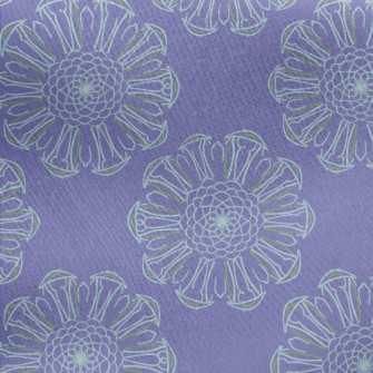 Romantic Purple Kaleidoscope Jersey Backed Fleece