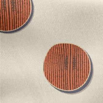 Retro Simple Round Jersey Backed Fleece