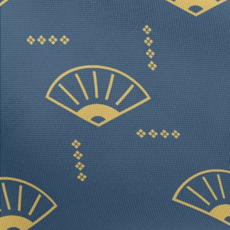 Chinese Cartoon Folding Fan Pongee