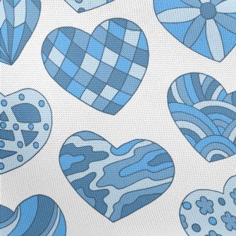 Hand Drawn Pattern Love Pongee