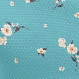 Elegant White Flowers Pongee