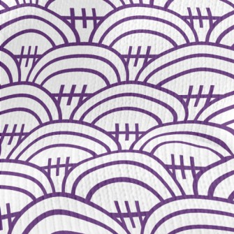 Purple Football Pattern Stretch Jersey