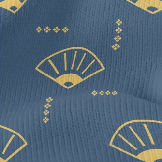 Chinese Cartoon Folding Fan Stretch Jersey