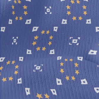 Stars And Geometric Circles Stretch Jersey