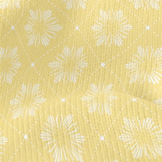 Yellow Summer Rhombus Stretch Jersey