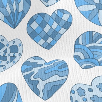 Hand Drawn Pattern Love Stretch Jersey