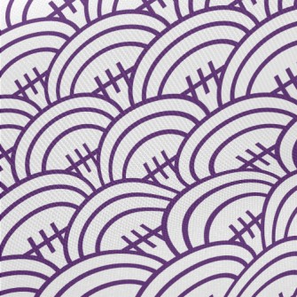 Purple Football Pattern Midweight Cotton Poplin
