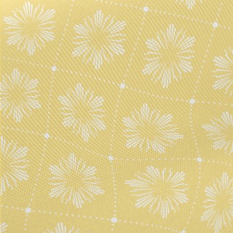 Yellow Summer Rhombus Midweight Cotton Poplin