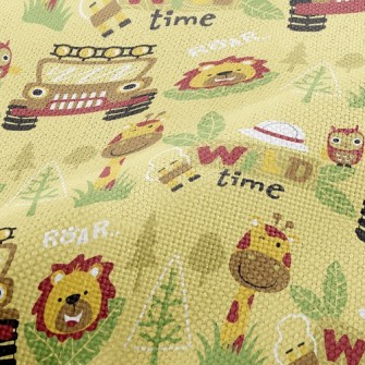 Lion Giraffe Jungle Car Performance Linen