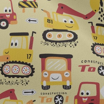 Construction Vehicle Excavator Chiffon