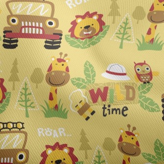 Lion Giraffe Jungle Car Dobby