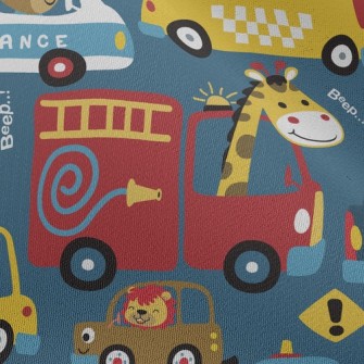 Taxi Fire Truck Chiffon