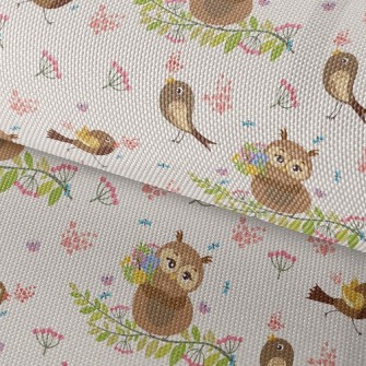 Singing Bird And Owl Waterproof Oxford