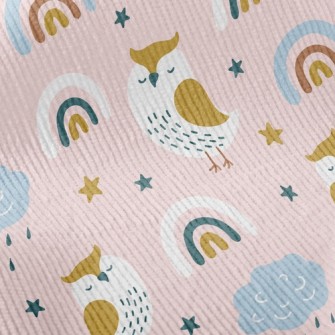 Rainbow Owl Standard Corduroy