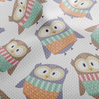 Owl In Clothes Athletic Mesh Flat Back