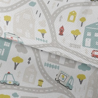 Road Map And Car Waterproof Oxford