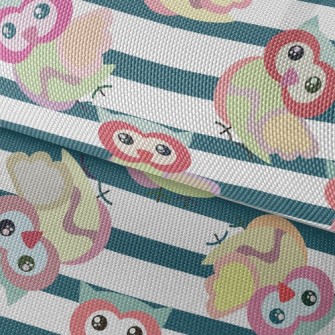 Striped Owl Waterproof Oxford