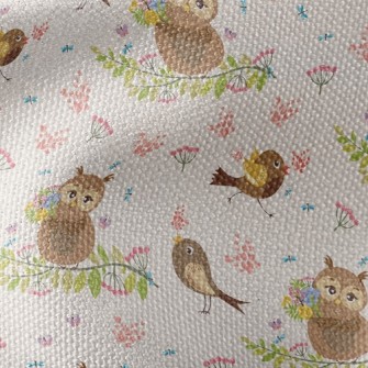 Singing Bird And Owl Waterproof Canvas