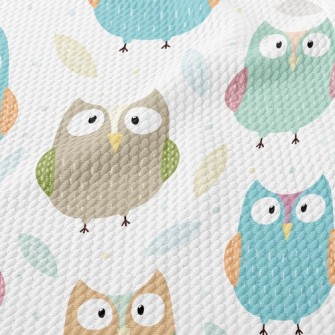 Leaf Owl Birdseye Piqué