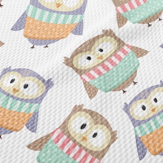 Owl In Clothes Birdseye Piqué