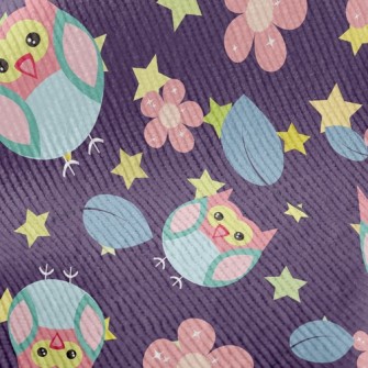 Flower Owl Standard Corduroy