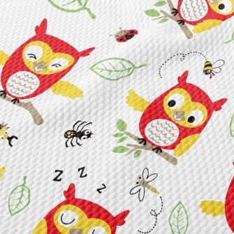 Bee Owl Birdseye Piqué