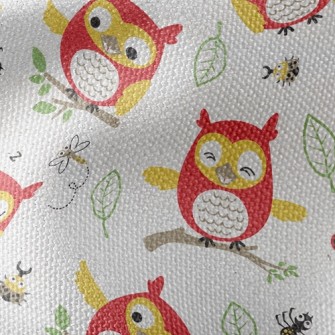 Bee Owl Waterproof Canvas