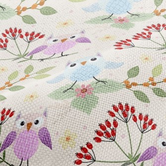 Flower Owl Performance Linen